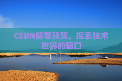 CSDN博客预览,探索技术世界的窗口